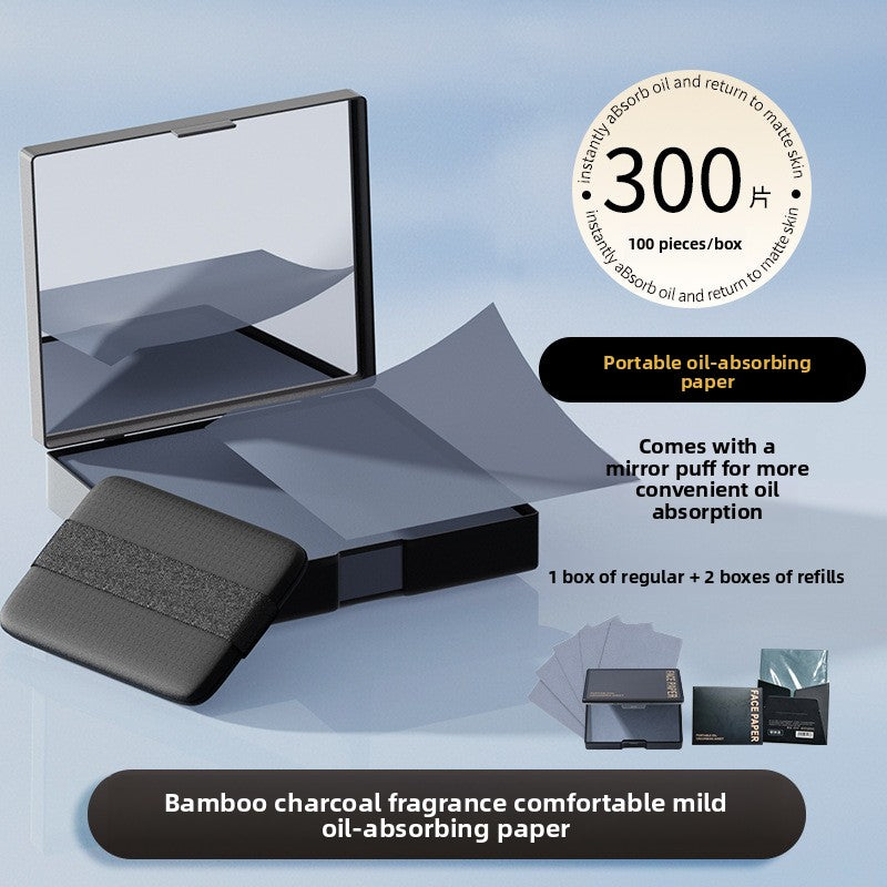 Oil-absorbing paper for the face